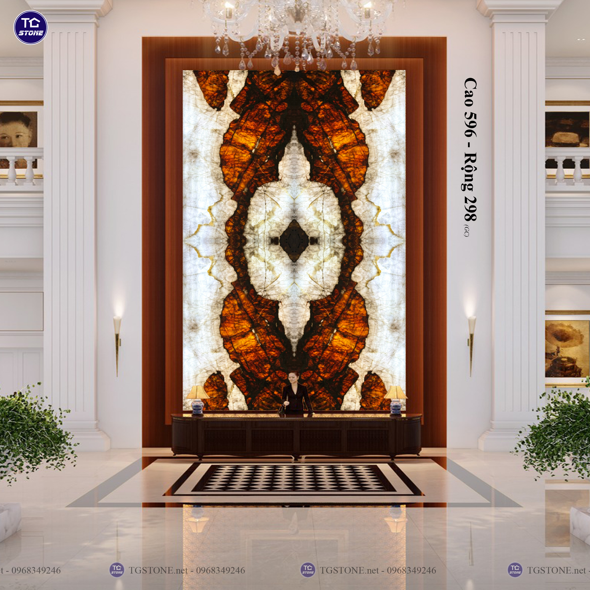 TRANH ĐÁ TỰ NHIÊN THÔNG TẦNG 256