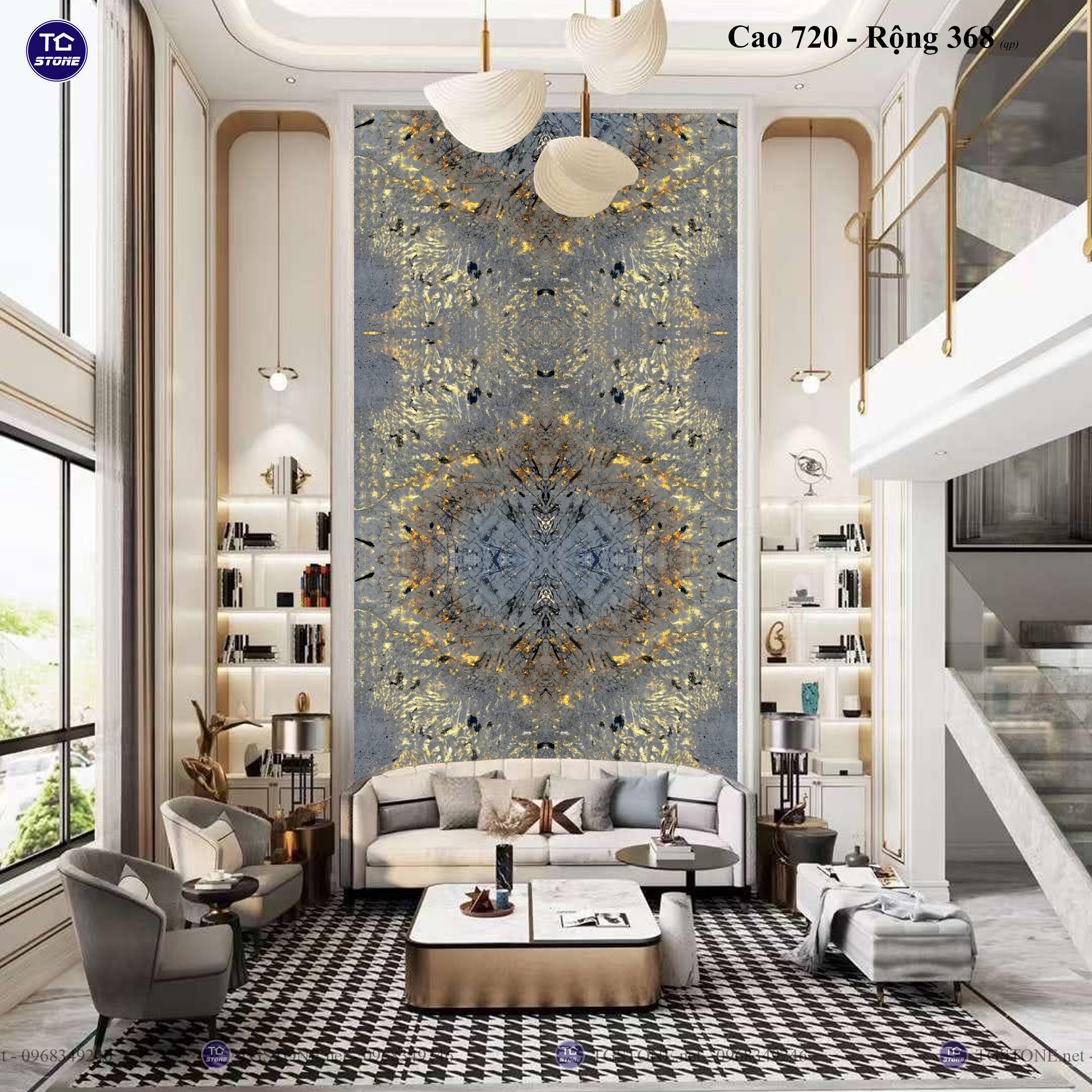 TRANH ĐÁ TỰ NHIÊN THÔNG TẦNG 50