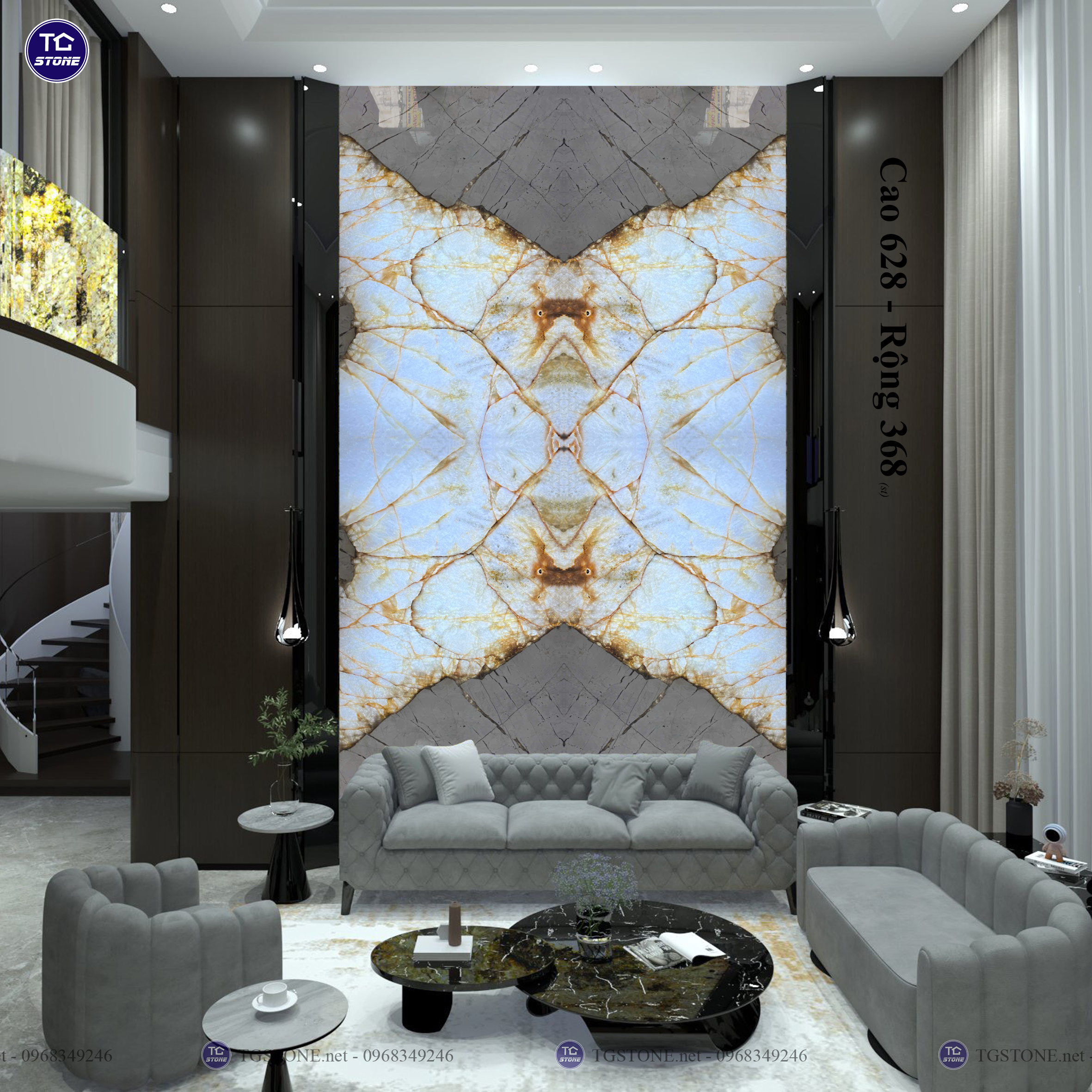TRANH ĐÁ TỰ NHIÊN THÔNG TẦNG 74
