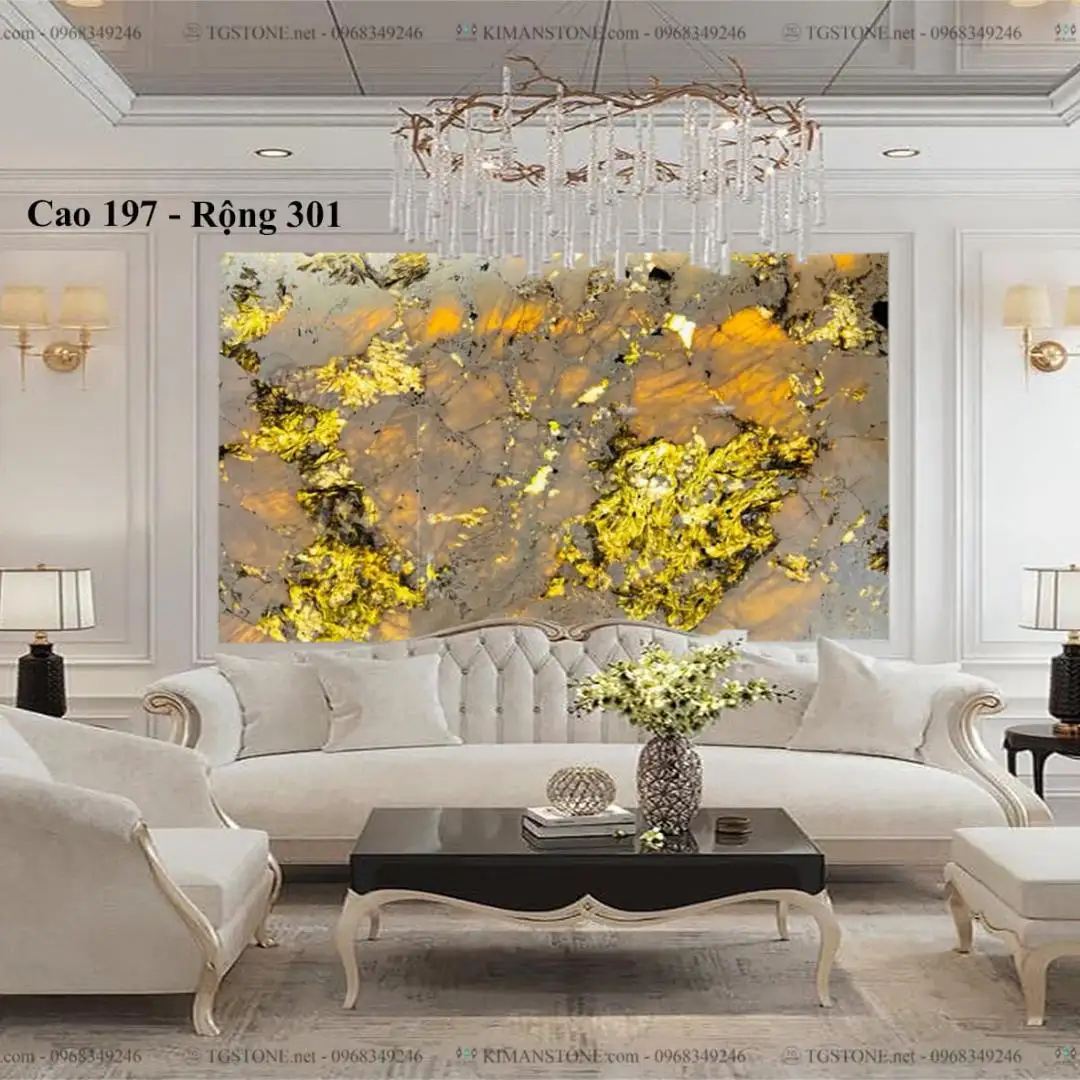 TRANH ĐÁ TỰ NHIÊN XUYÊN SÁNG NGUYÊN TẤM 100