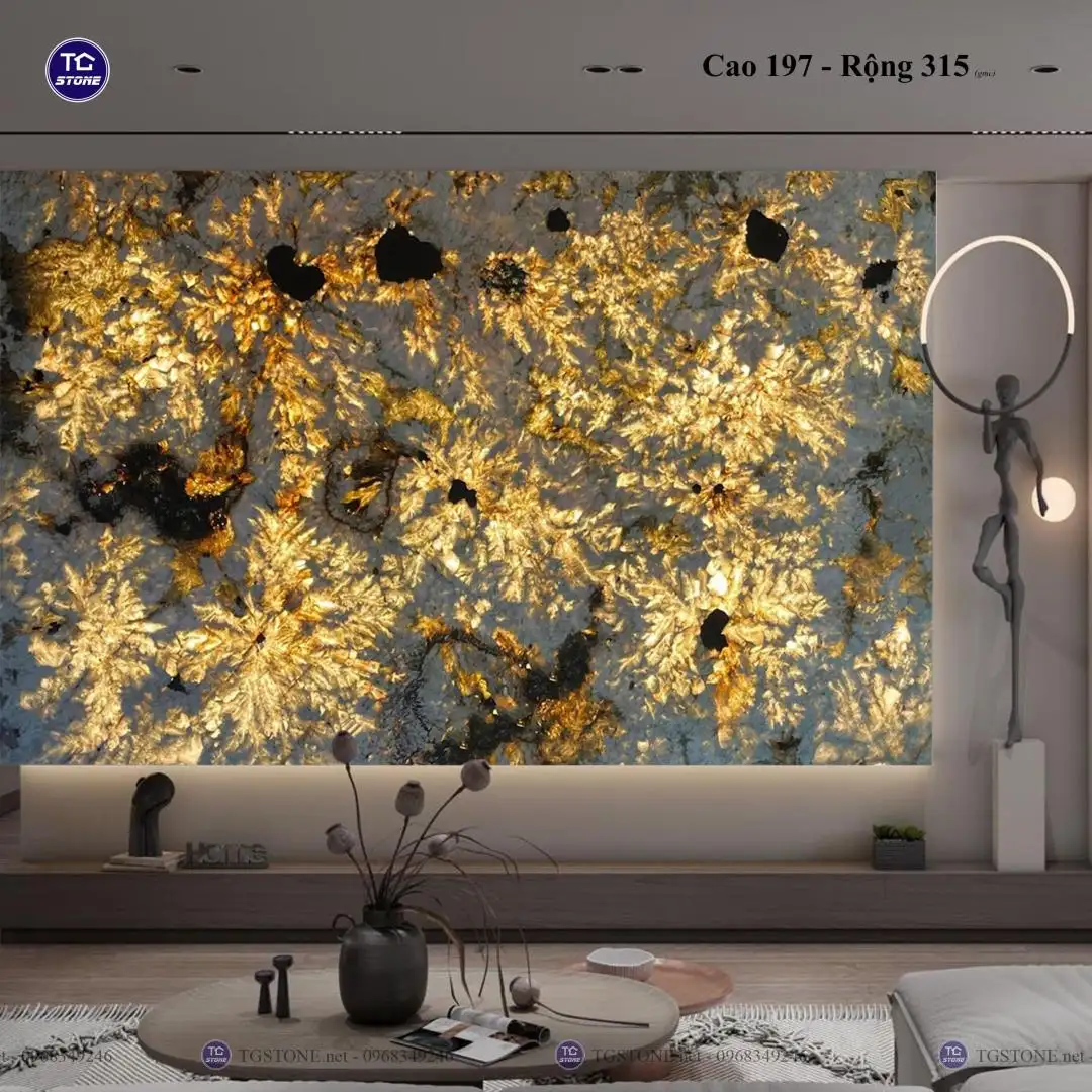 TRANH ĐÁ TỰ NHIÊN XUYÊN SÁNG NGUYÊN TẤM 105