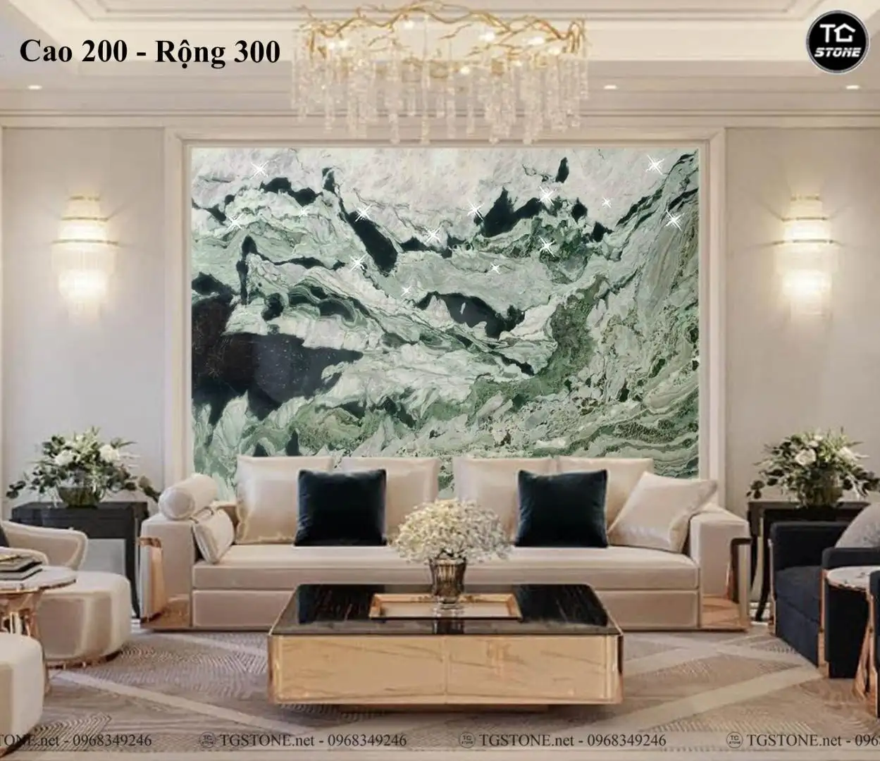 TRANH ĐÁ TỰ NHIÊN XUYÊN SÁNG NGUYÊN TẤM 130