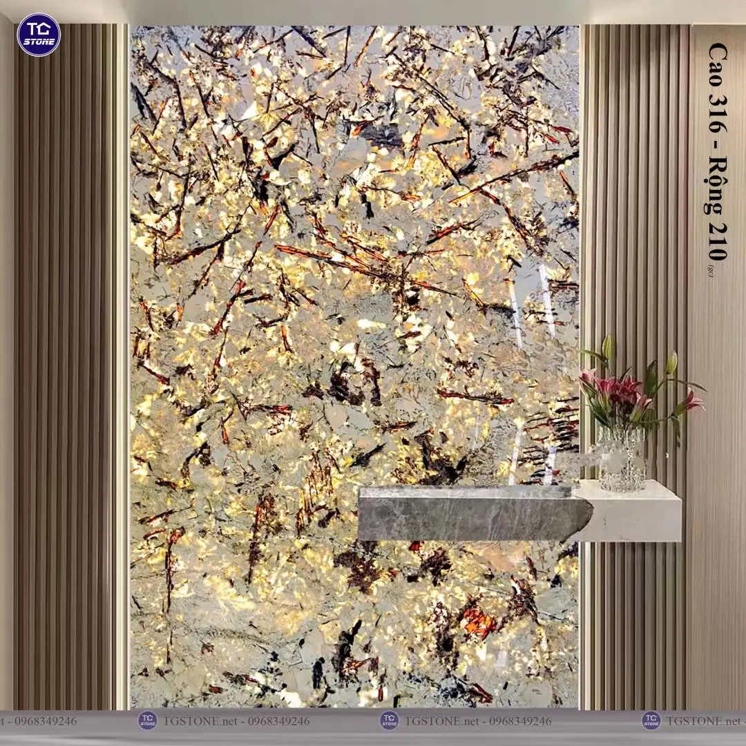 TRANH ĐÁ TỰ NHIÊN XUYÊN SÁNG NGUYÊN TẤM 153
