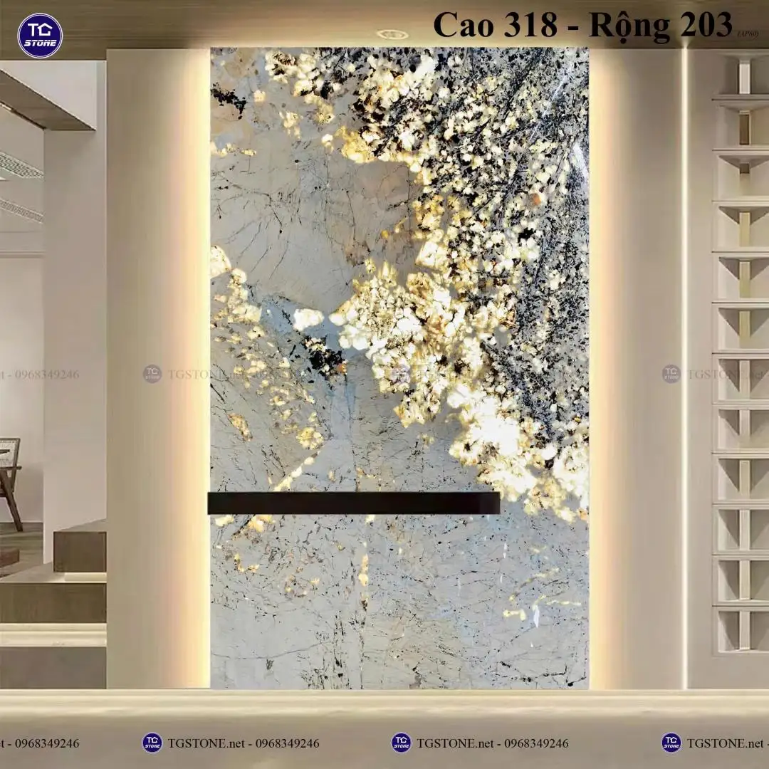 TRANH ĐÁ TỰ NHIÊN XUYÊN SÁNG NGUYÊN TẤM 180