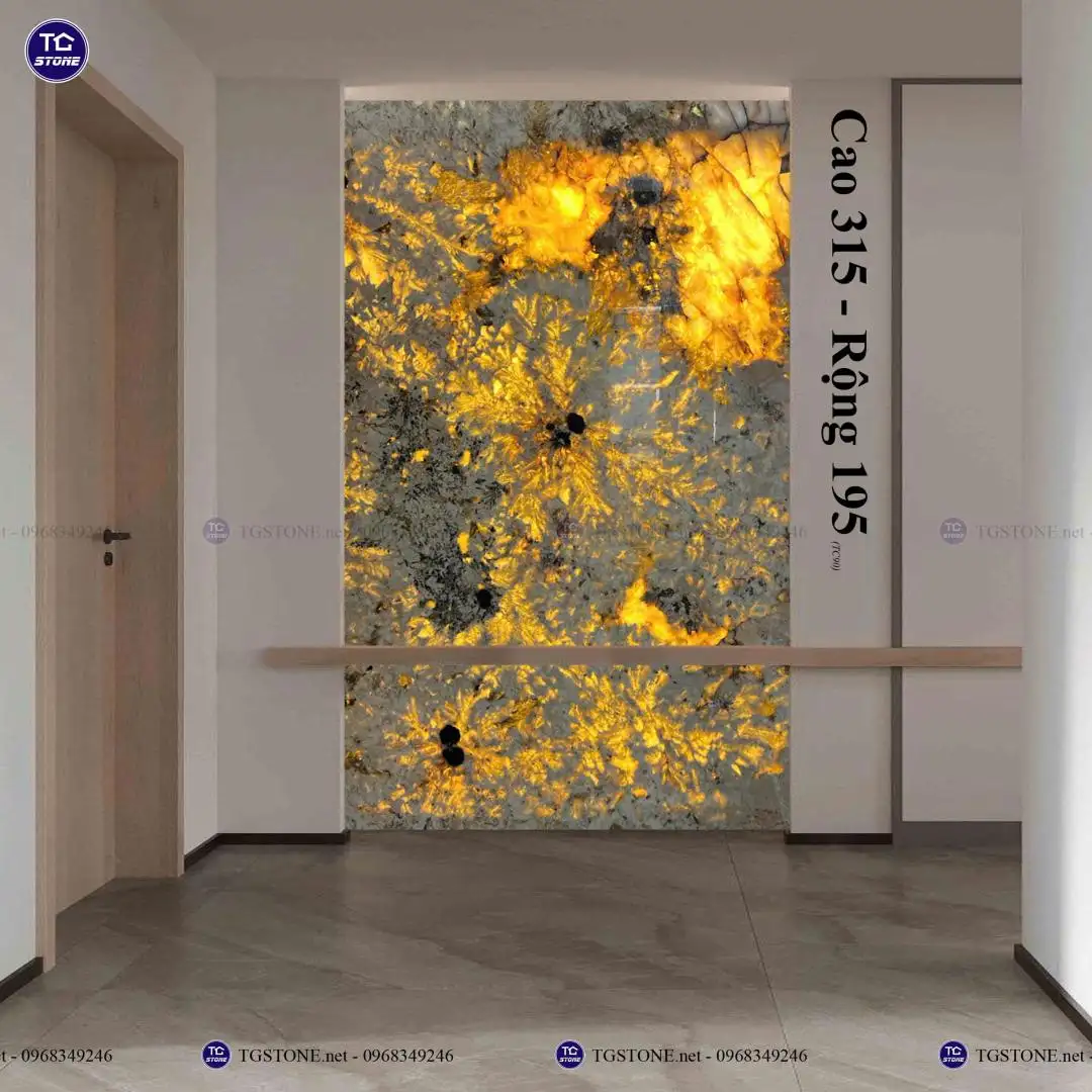 TRANH ĐÁ TỰ NHIÊN XUYÊN SÁNG NGUYÊN TẤM 75