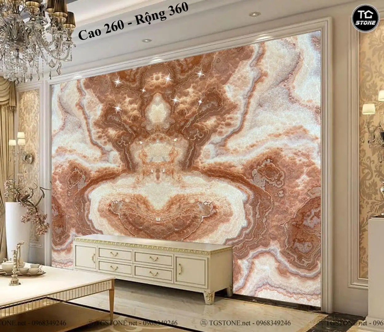 TRANH ĐÁ TỰ NHIÊN XUYÊN SÁNG ONYX 13