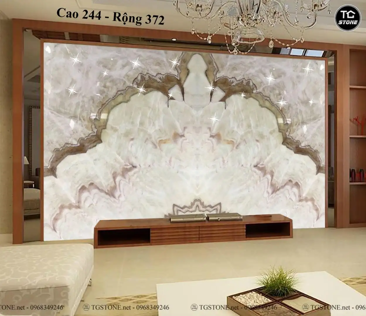 TRANH ĐÁ TỰ NHIÊN XUYÊN SÁNG ONYX 17