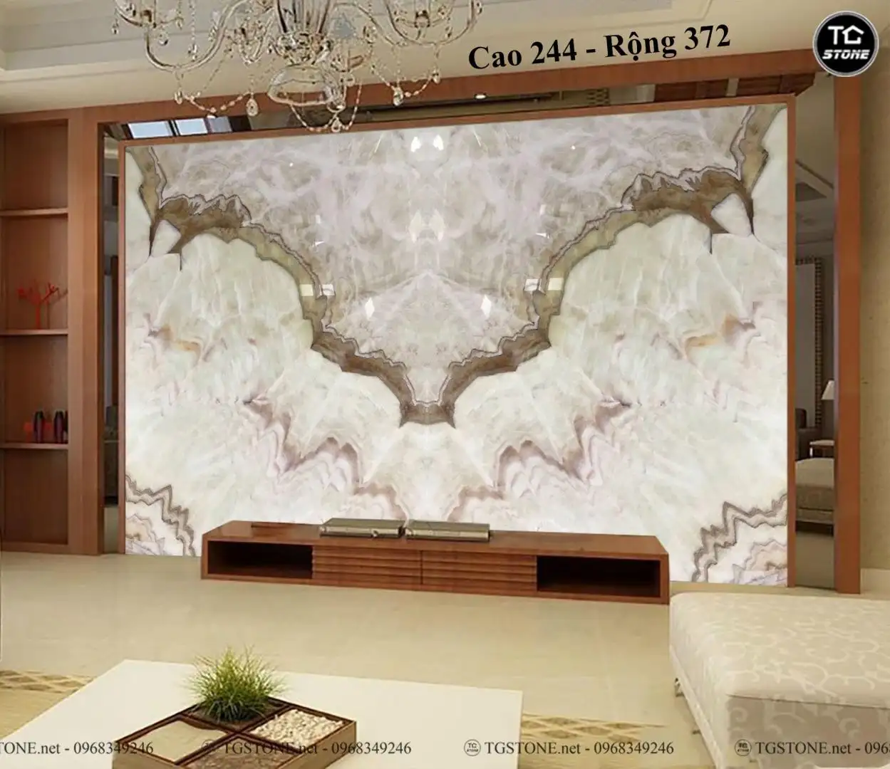 TRANH ĐÁ TỰ NHIÊN XUYÊN SÁNG ONYX 19