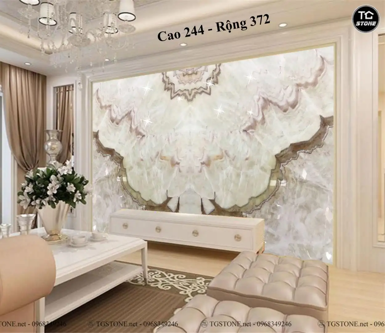 TRANH ĐÁ TỰ NHIÊN XUYÊN SÁNG ONYX 21