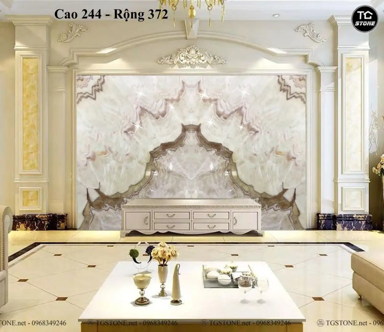 TRANH ĐÁ TỰ NHIÊN XUYÊN SÁNG ONYX 23