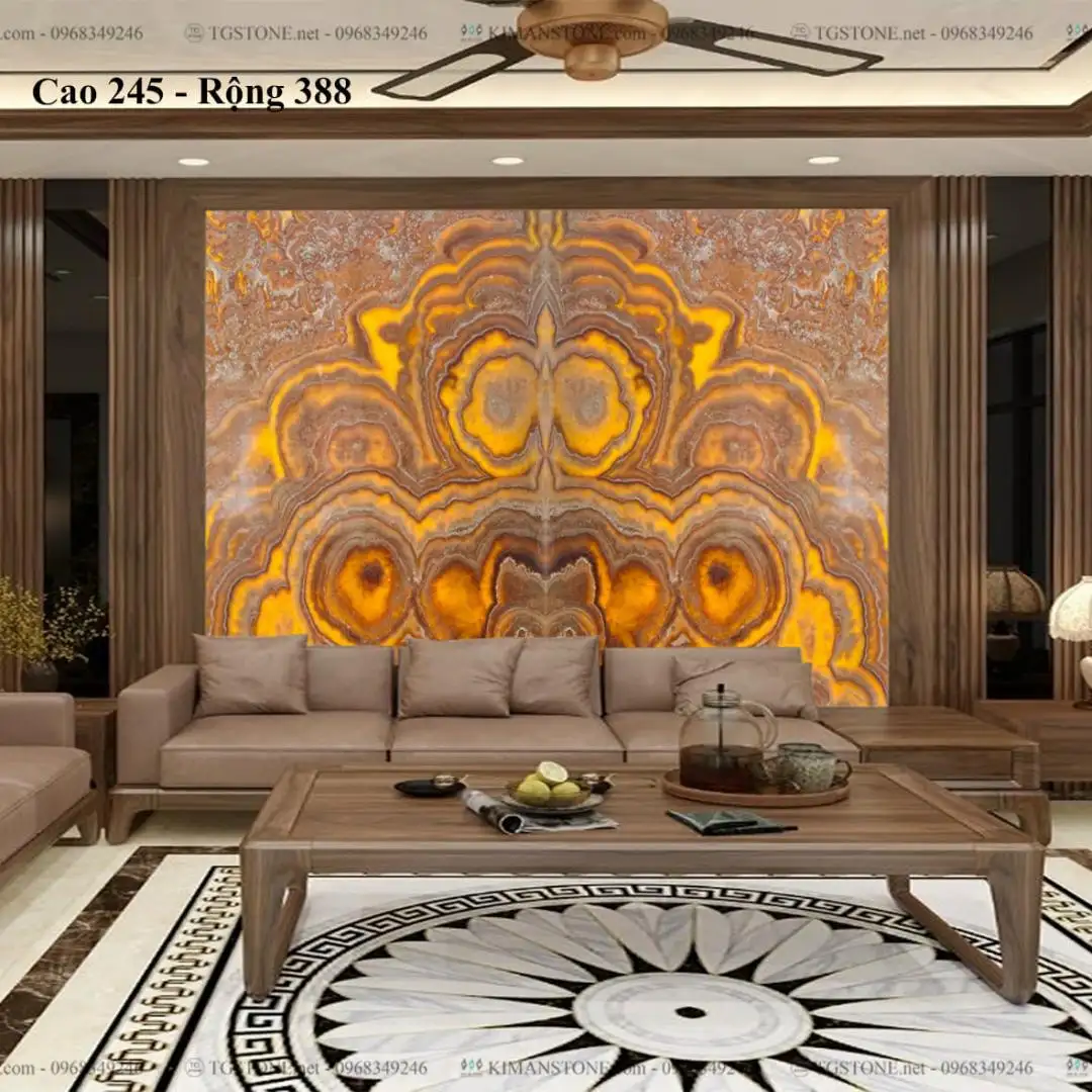 TRANH ĐÁ TỰ NHIÊN XUYÊN SÁNG ONYX 28