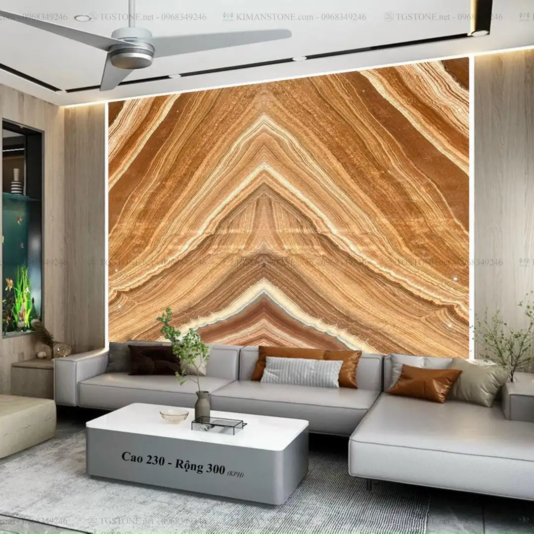TRANH ĐÁ TỰ NHIÊN XUYÊN SÁNG ONYX 3