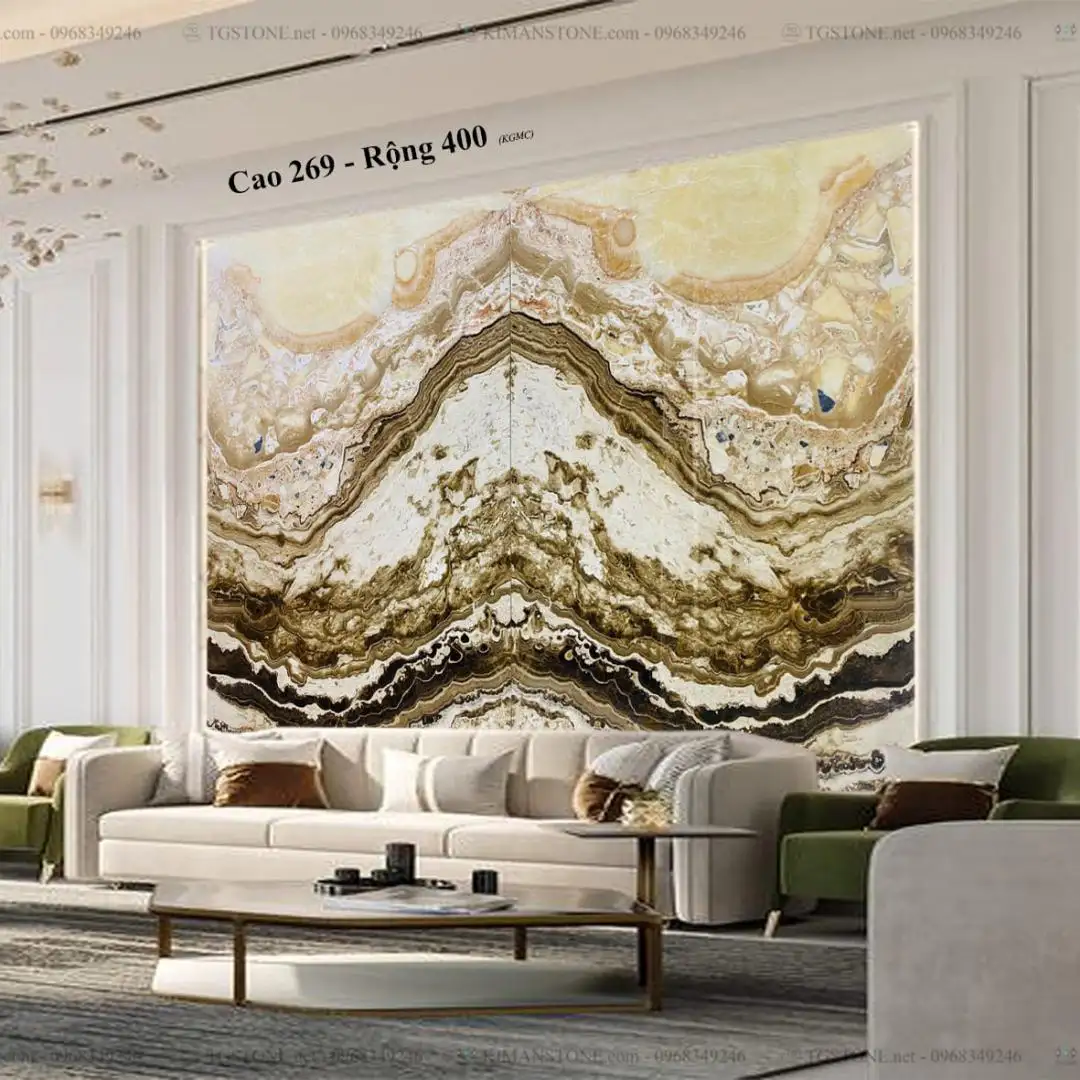TRANH ĐÁ TỰ NHIÊN XUYÊN SÁNG ONYX 33