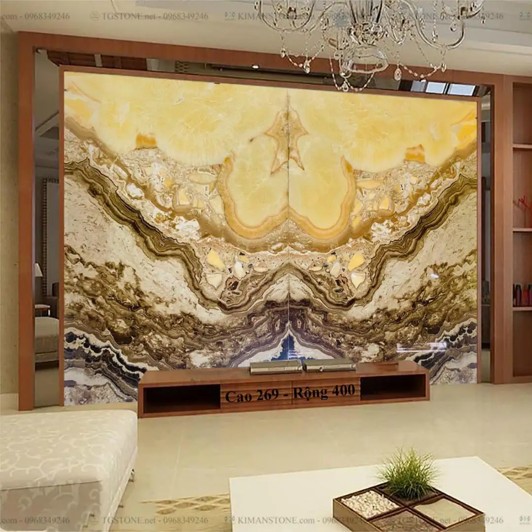 TRANH ĐÁ TỰ NHIÊN XUYÊN SÁNG ONYX 38