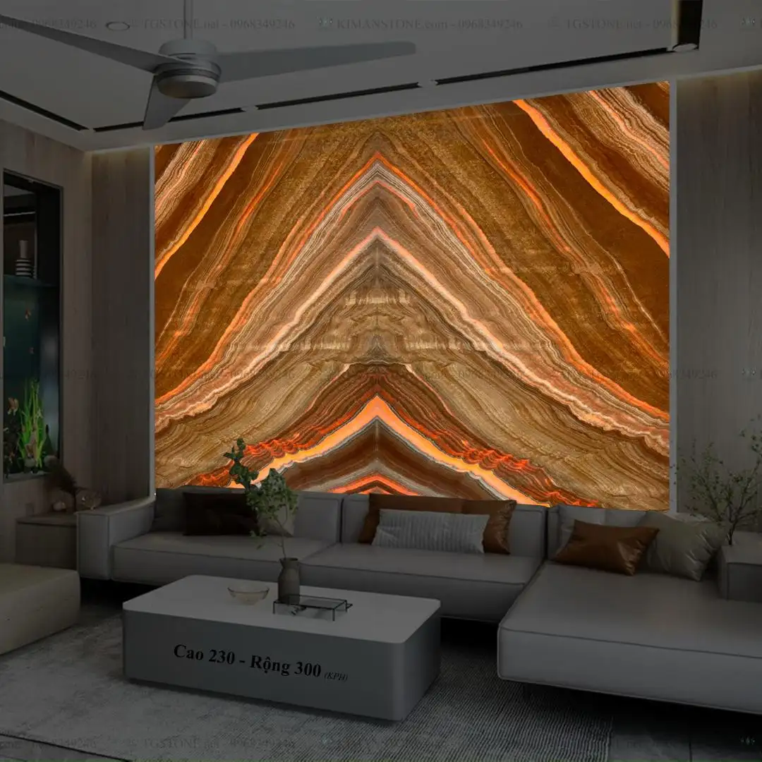TRANH ĐÁ TỰ NHIÊN XUYÊN SÁNG ONYX 4