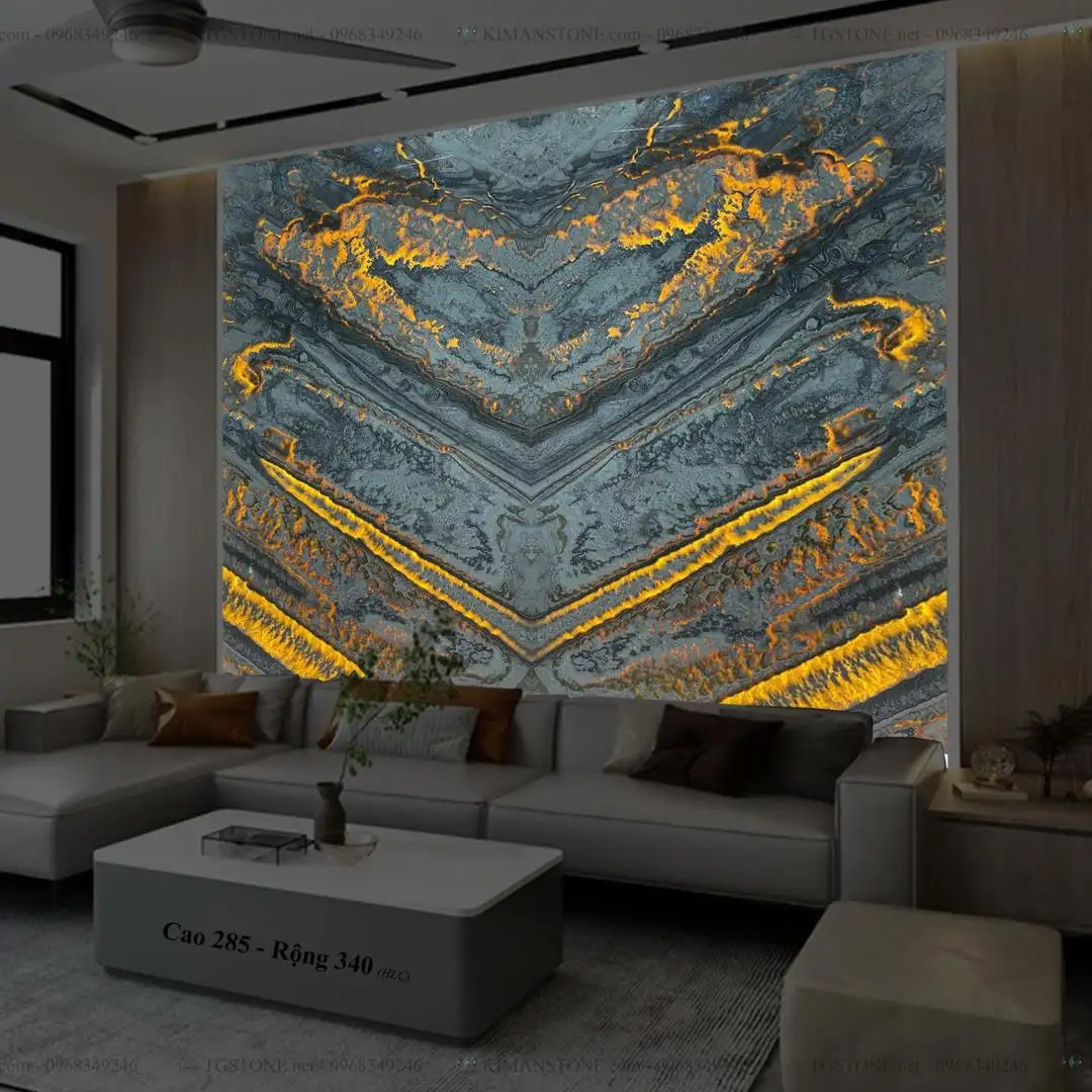 TRANH ĐÁ TỰ NHIÊN XUYÊN SÁNG ONYX 48