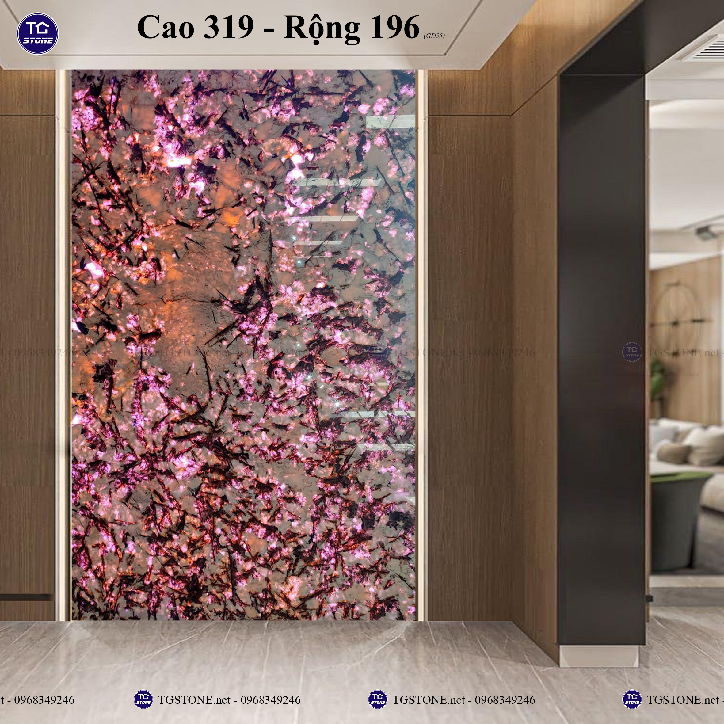 Tranh đá xuyên sáng nguyên tấm 17