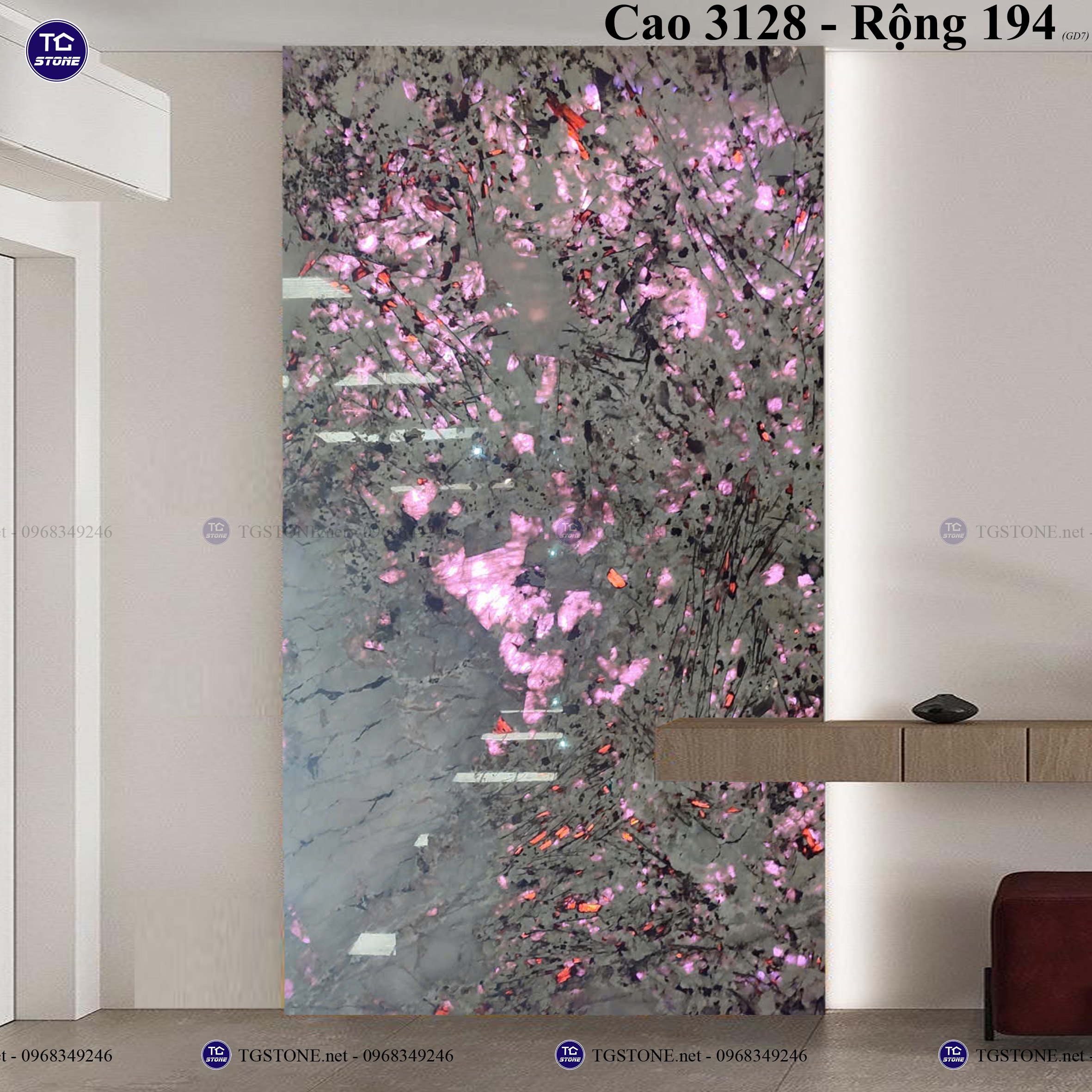Tranh đá xuyên sáng nguyên tấm 20