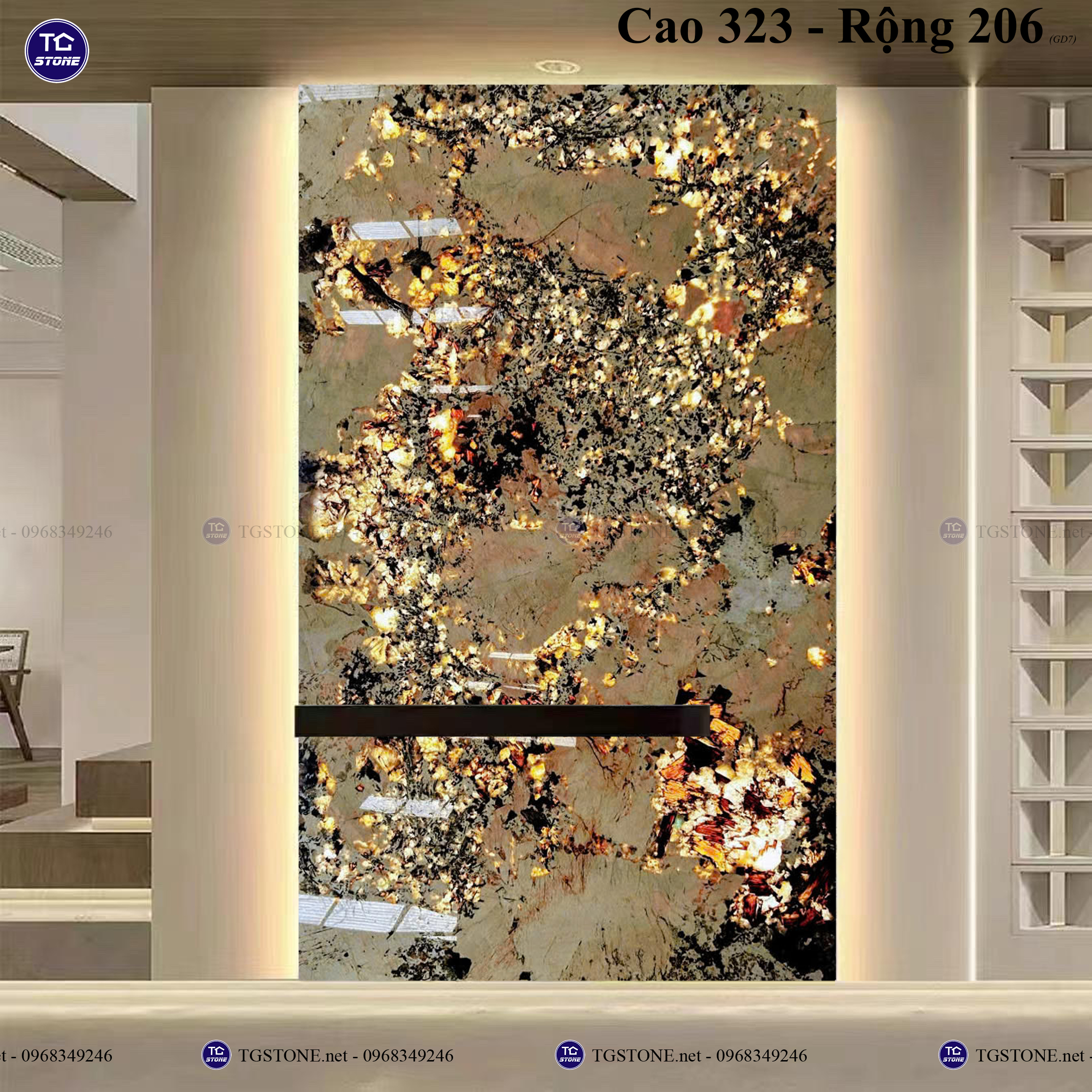 Tranh đá xuyên sáng nguyên tấm 26