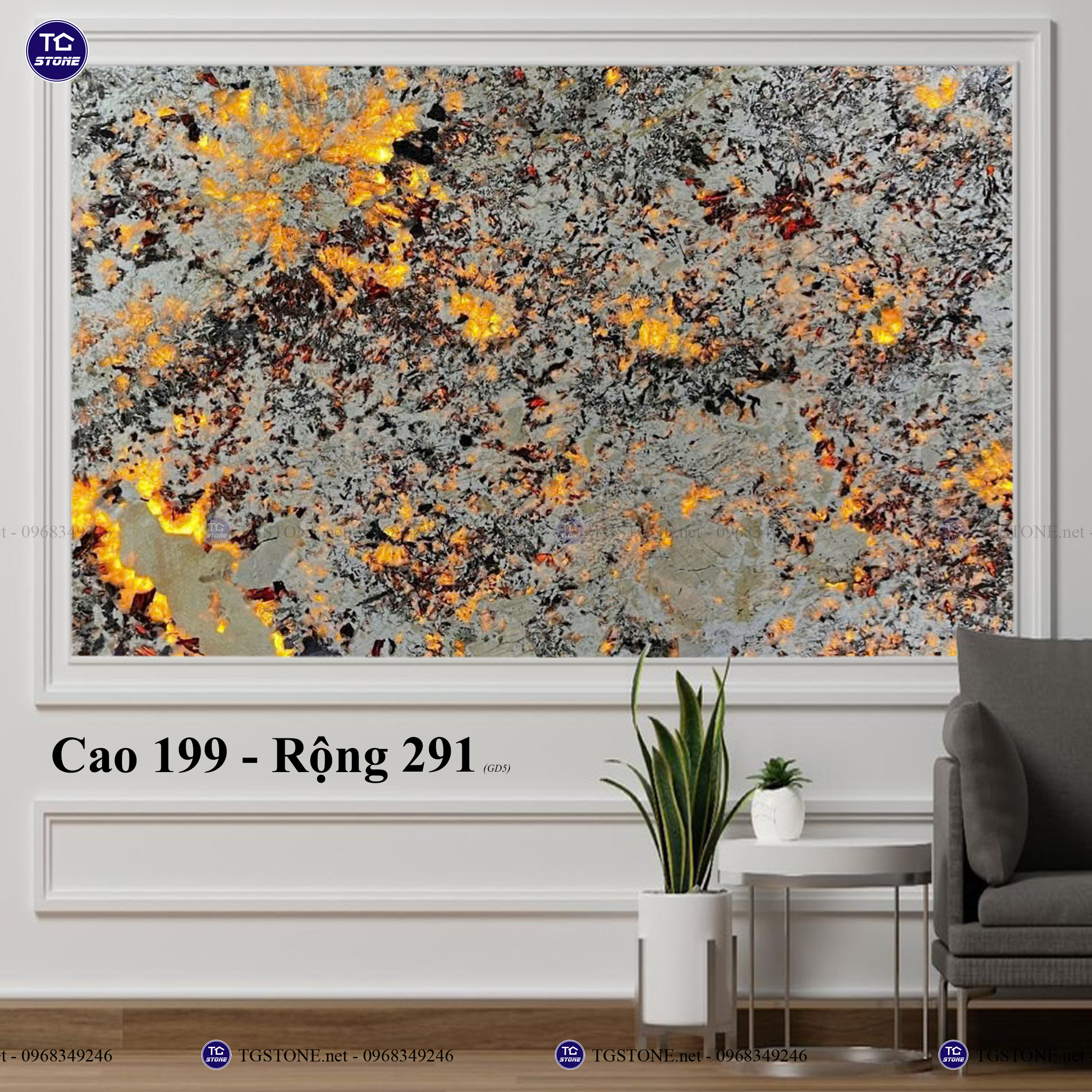 Tranh đá xuyên sáng nguyên tấm 52