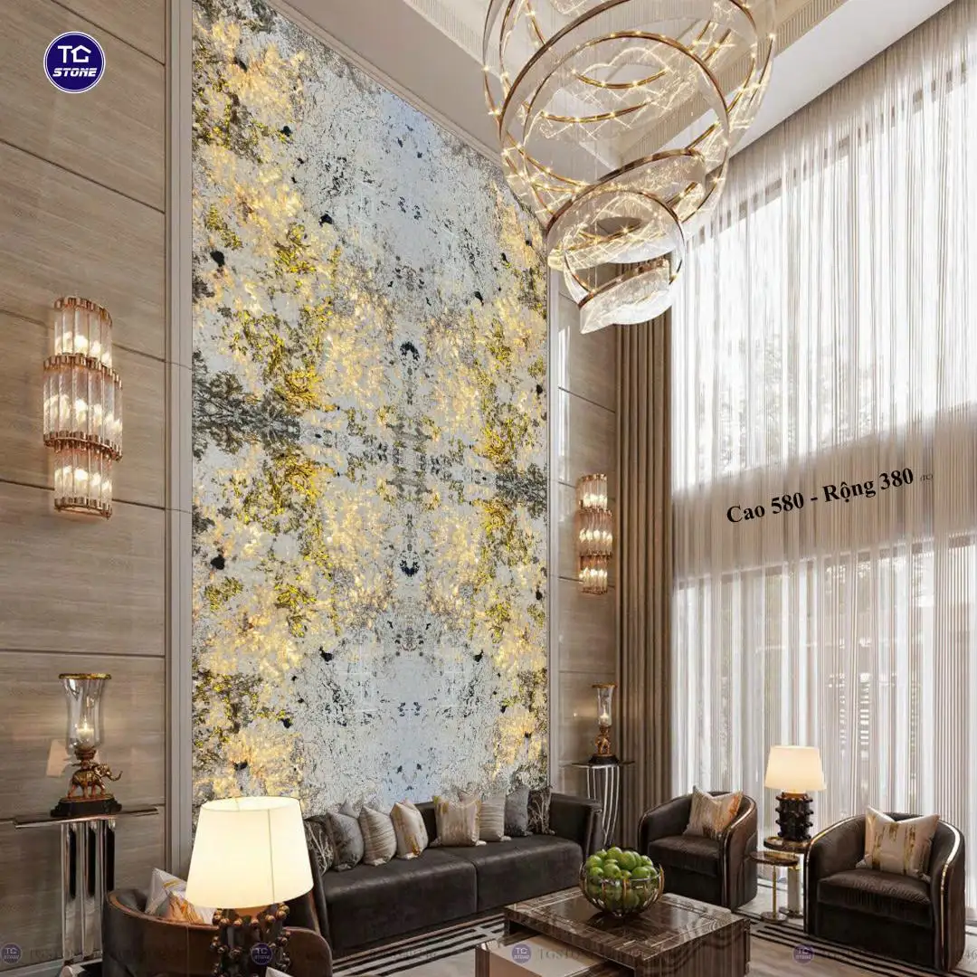 TRANH VÁCH ĐÁ TỰ NHIÊN THÔNG TẦNG 34