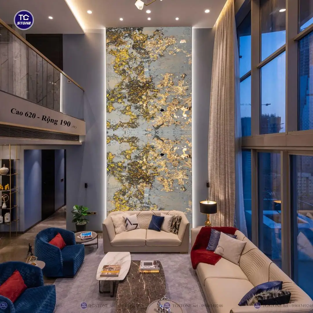 TRANH VÁCH ĐÁ TỰ NHIÊN THÔNG TẦNG 75