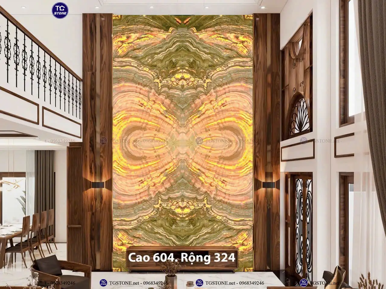 Đá Thông Tầng Xuyên Sáng Đối Xứng 10