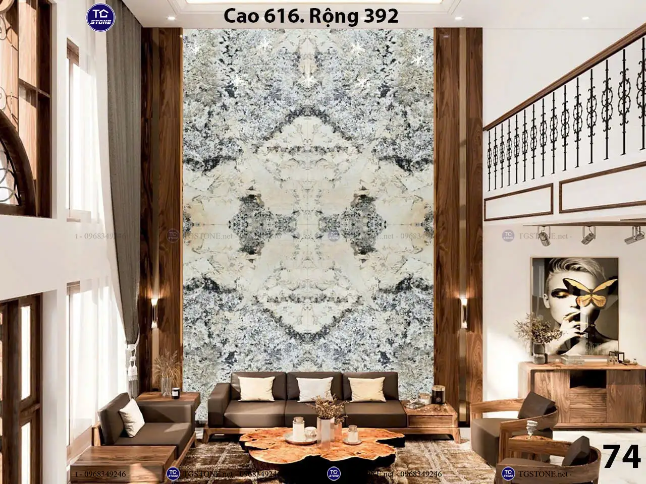 Đá Thông Tầng Xuyên Sáng Đối Xứng 101