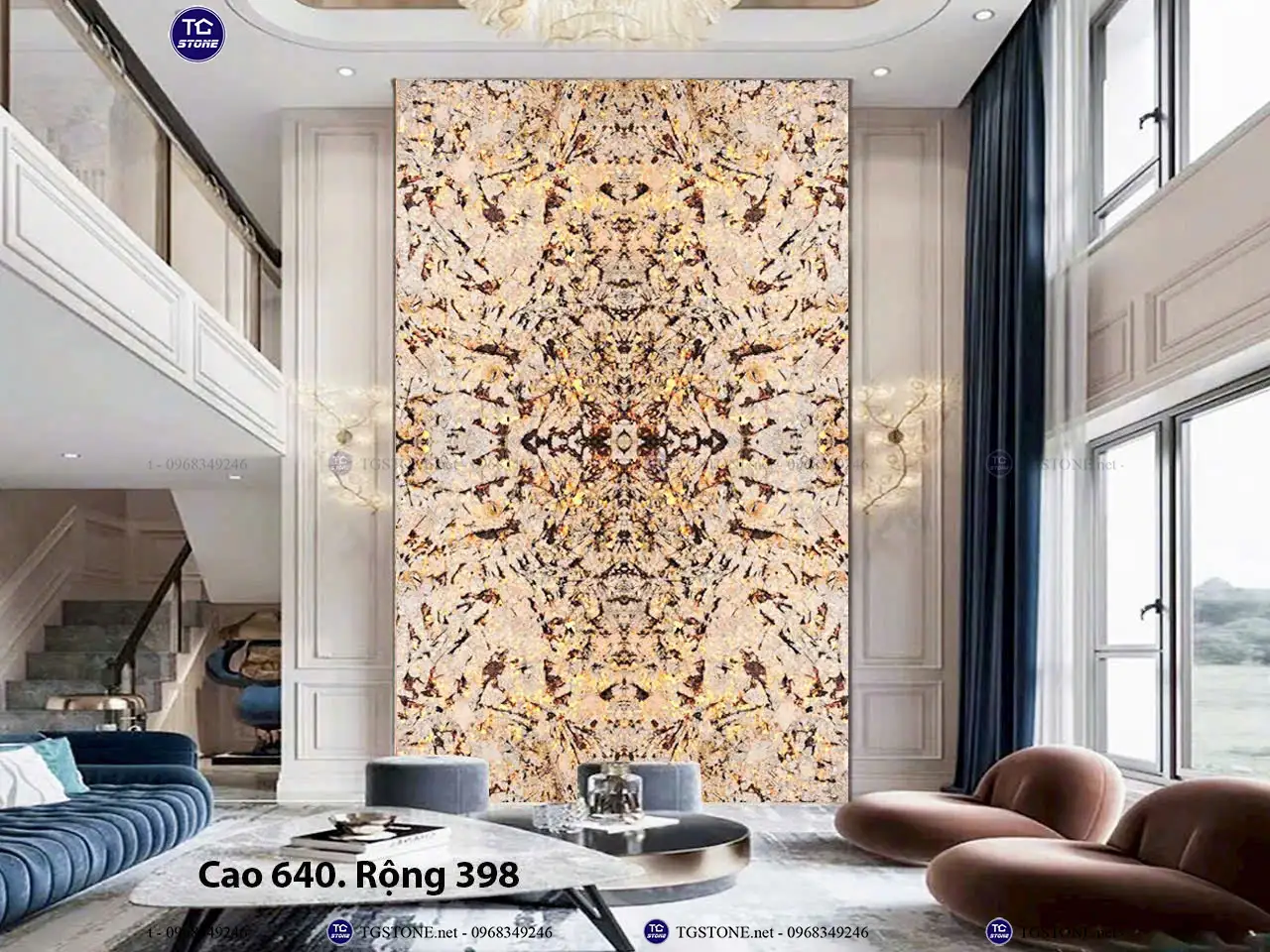 Đá Thông Tầng Xuyên Sáng Đối Xứng 14