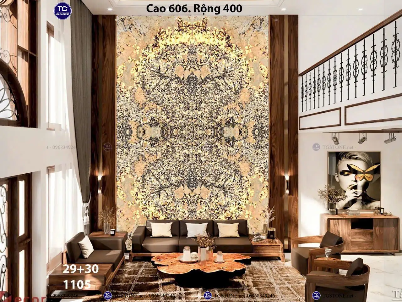 Đá Thông Tầng Xuyên Sáng Đối Xứng 21
