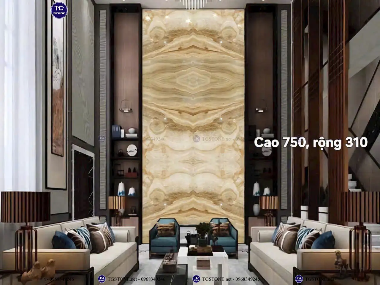 Đá Thông Tầng Xuyên Sáng Đối Xứng 25