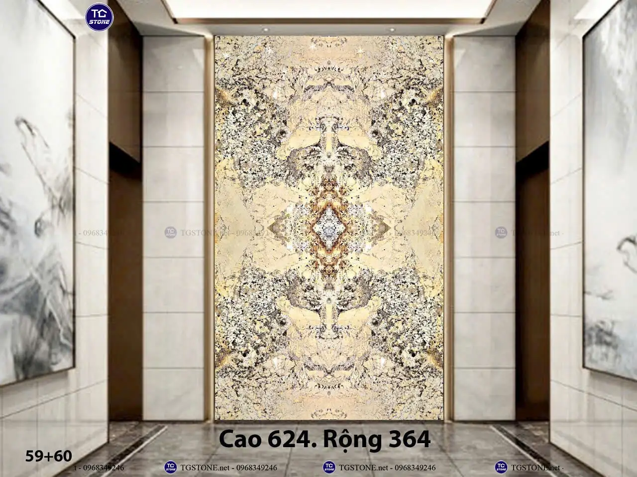 Đá Thông Tầng Xuyên Sáng Đối Xứng 3