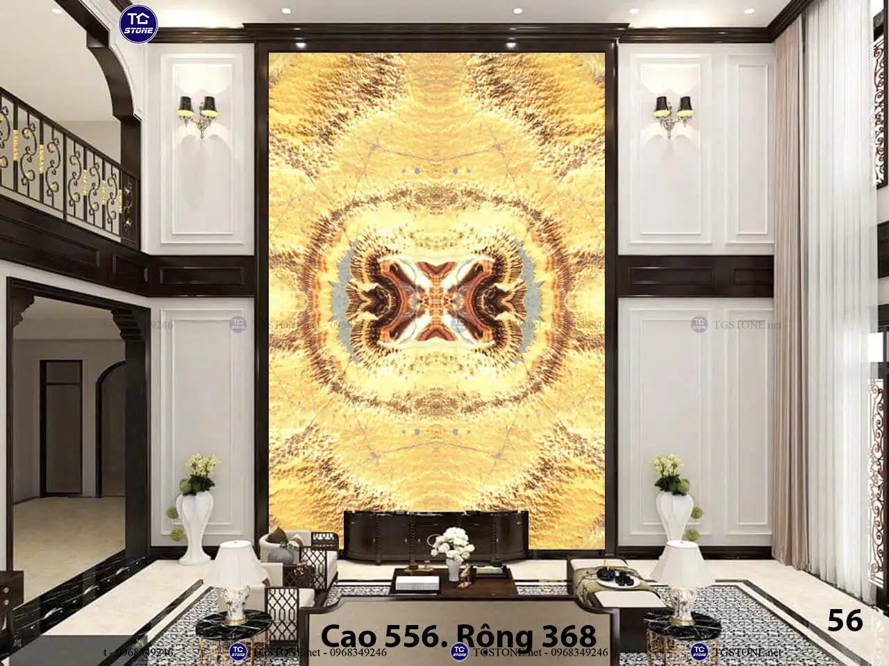 Đá Thông Tầng Xuyên Sáng Đối Xứng 34