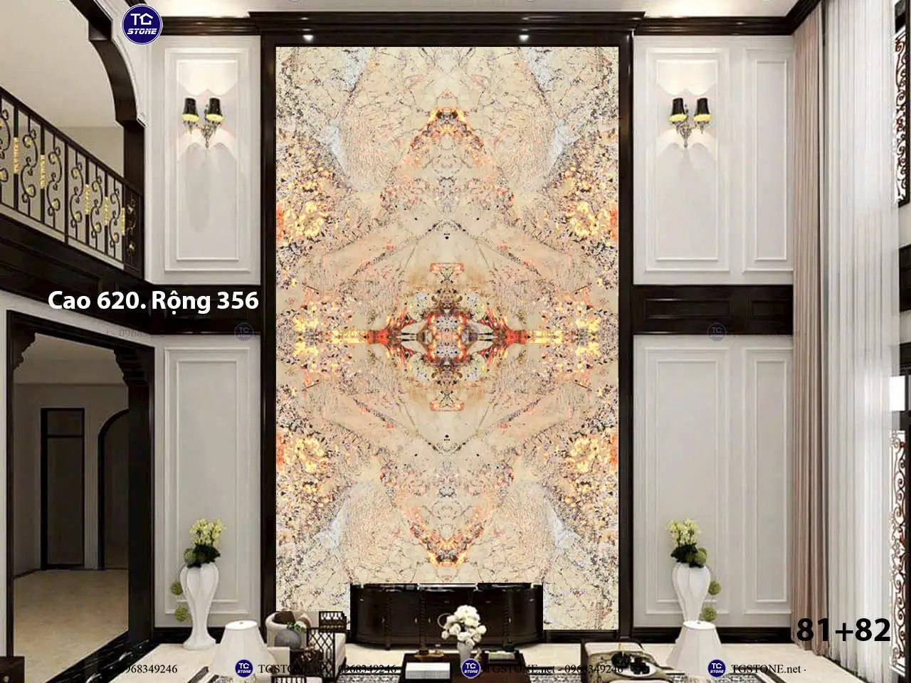 Đá Thông Tầng Xuyên Sáng Đối Xứng 41