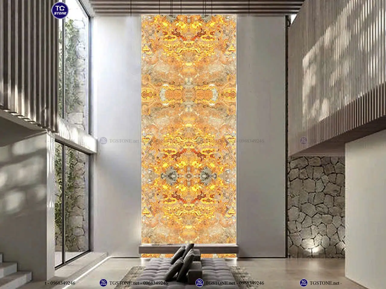 Đá Thông Tầng Xuyên Sáng Đối Xứng 47