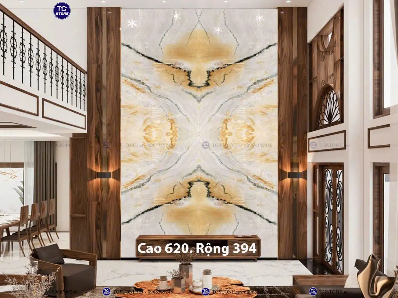 Đá Thông Tầng Xuyên Sáng Đối Xứng 5