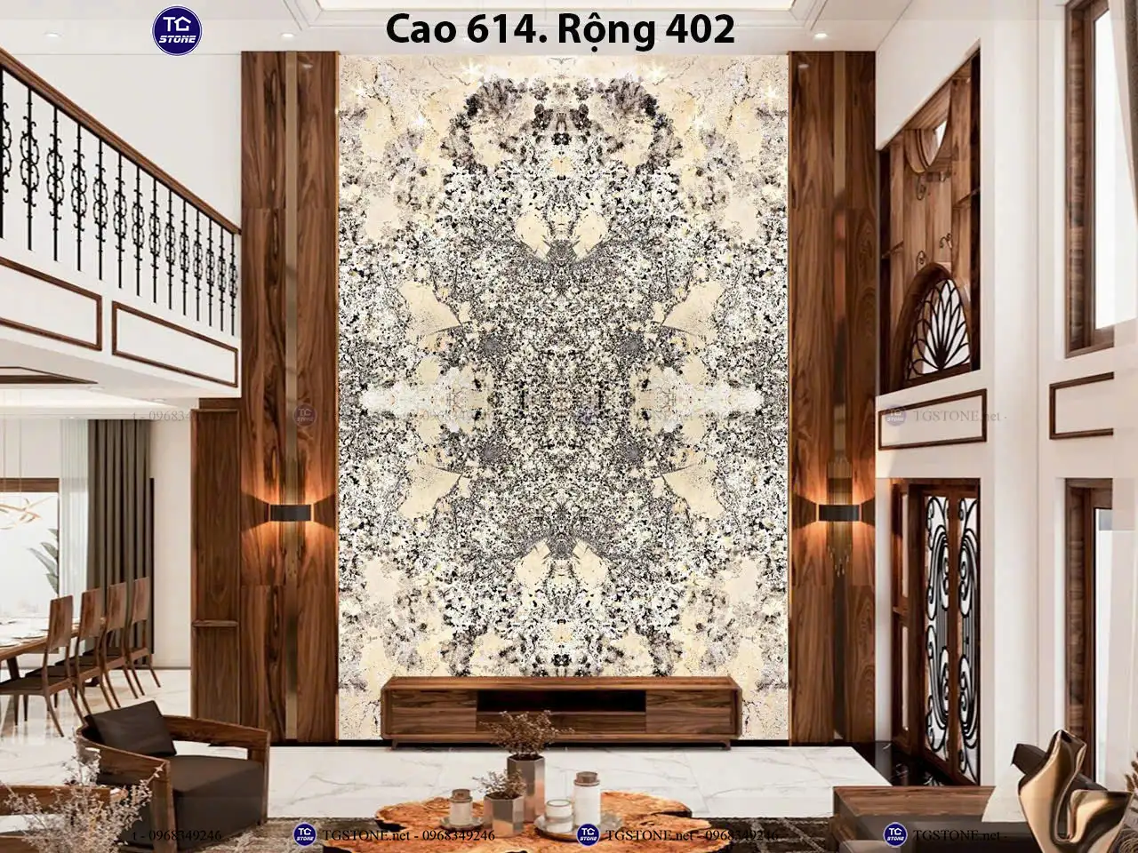 Đá Thông Tầng Xuyên Sáng Đối Xứng 54