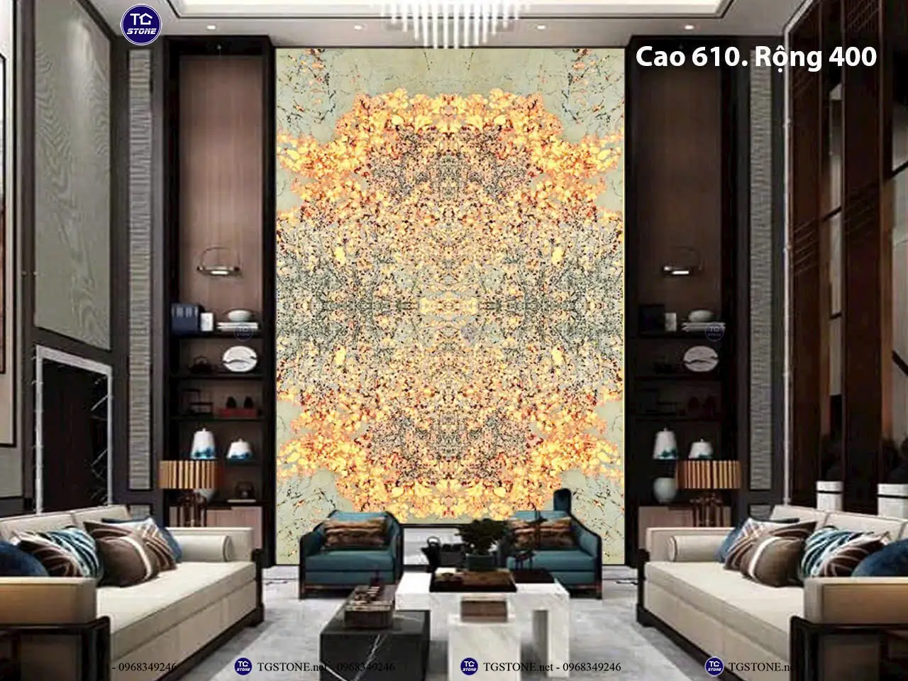 Đá Thông Tầng Xuyên Sáng Đối Xứng 59