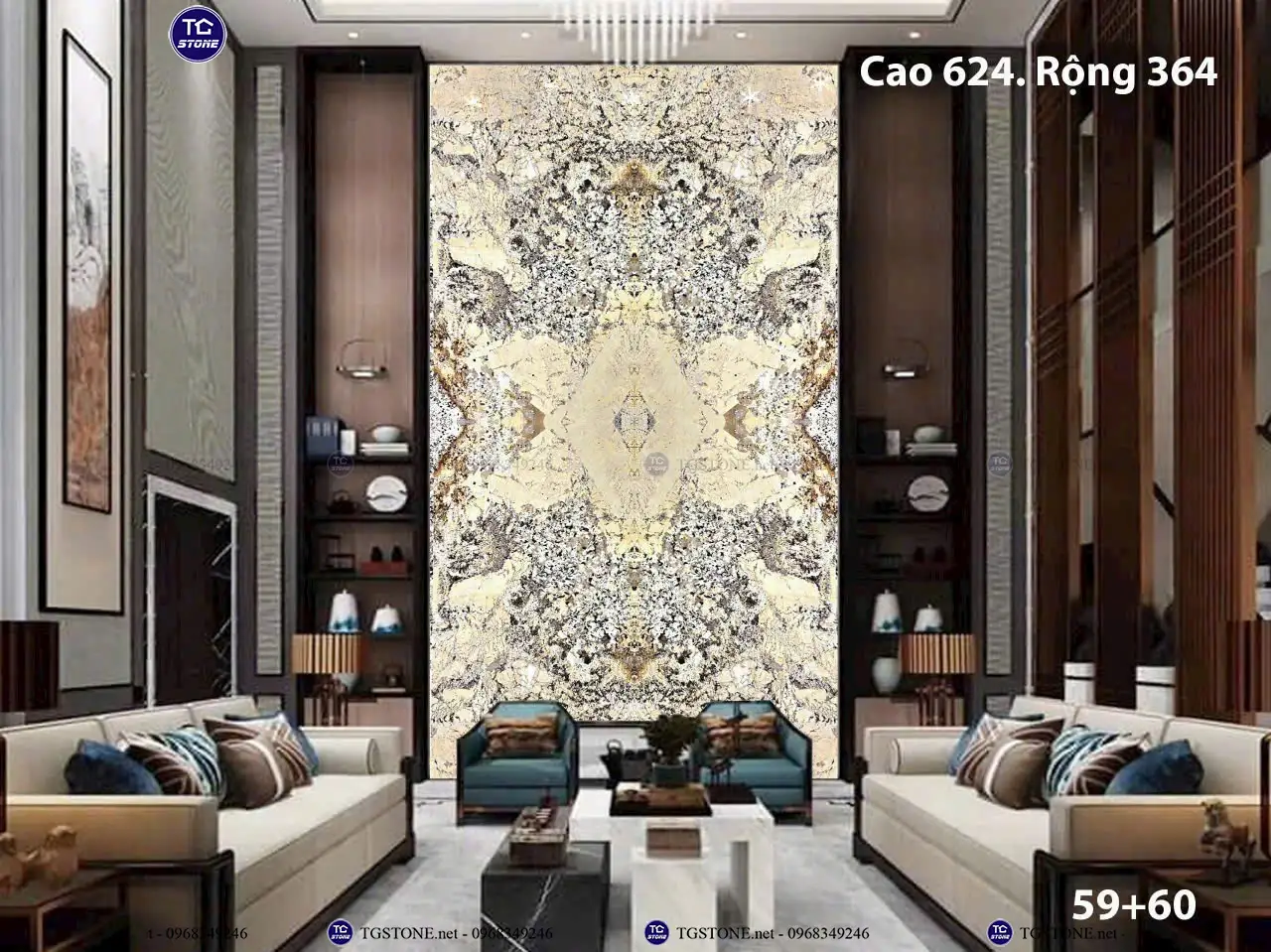 Đá Thông Tầng Xuyên Sáng Đối Xứng 6