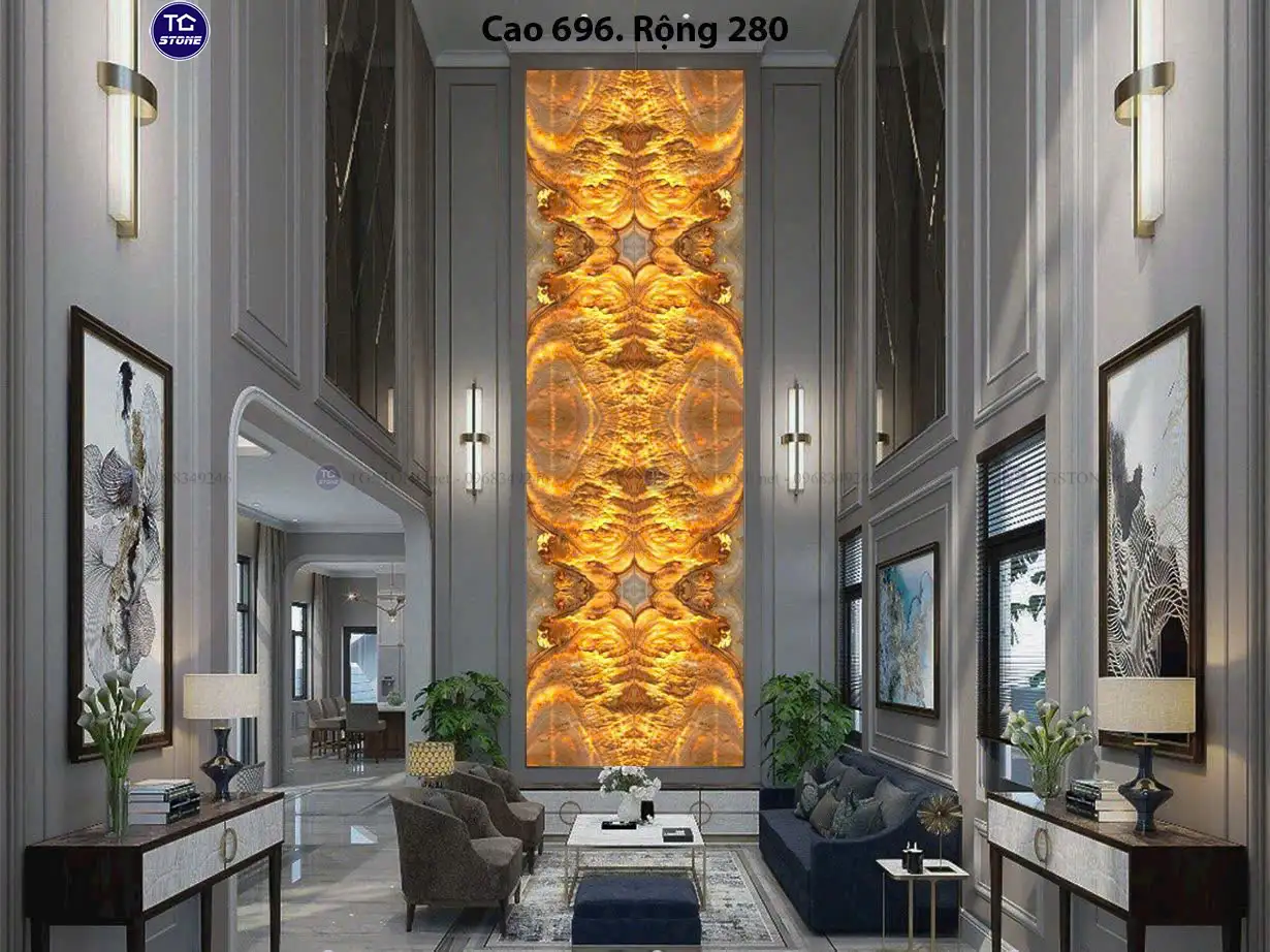 Đá Thông Tầng Xuyên Sáng Đối Xứng 64