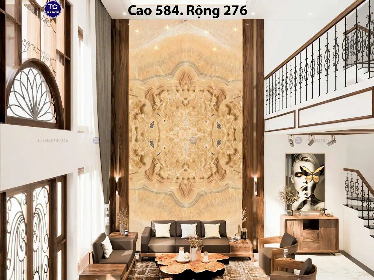 Đá Thông Tầng Xuyên Sáng Đối Xứng 70