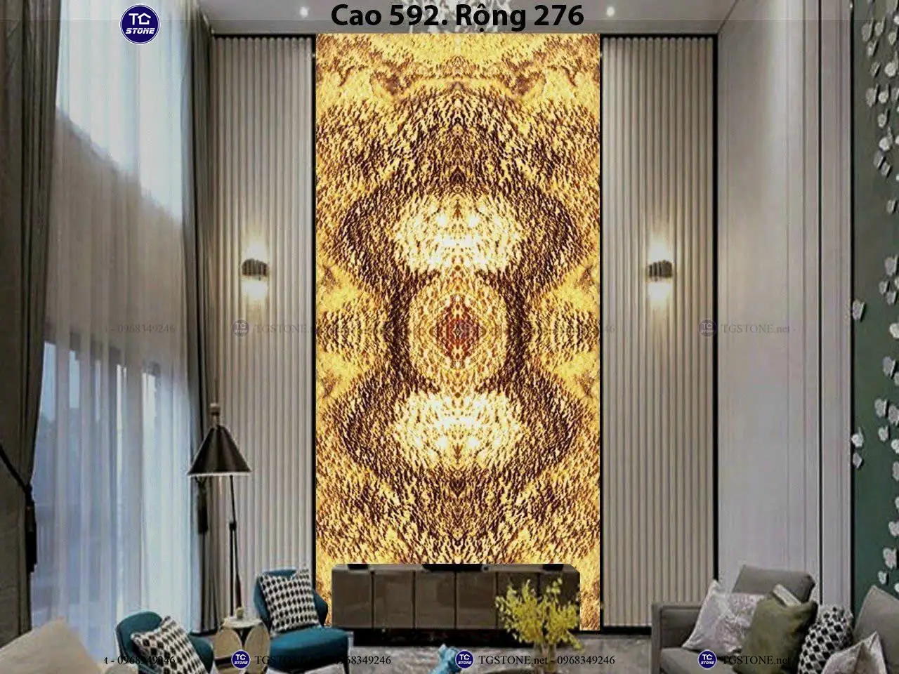Đá Thông Tầng Xuyên Sáng Đối Xứng 74