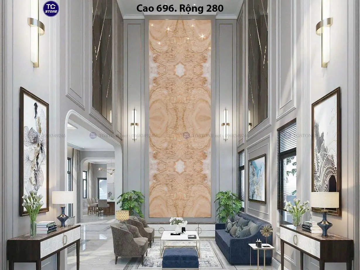 Đá Thông Tầng Xuyên Sáng Đối Xứng 76
