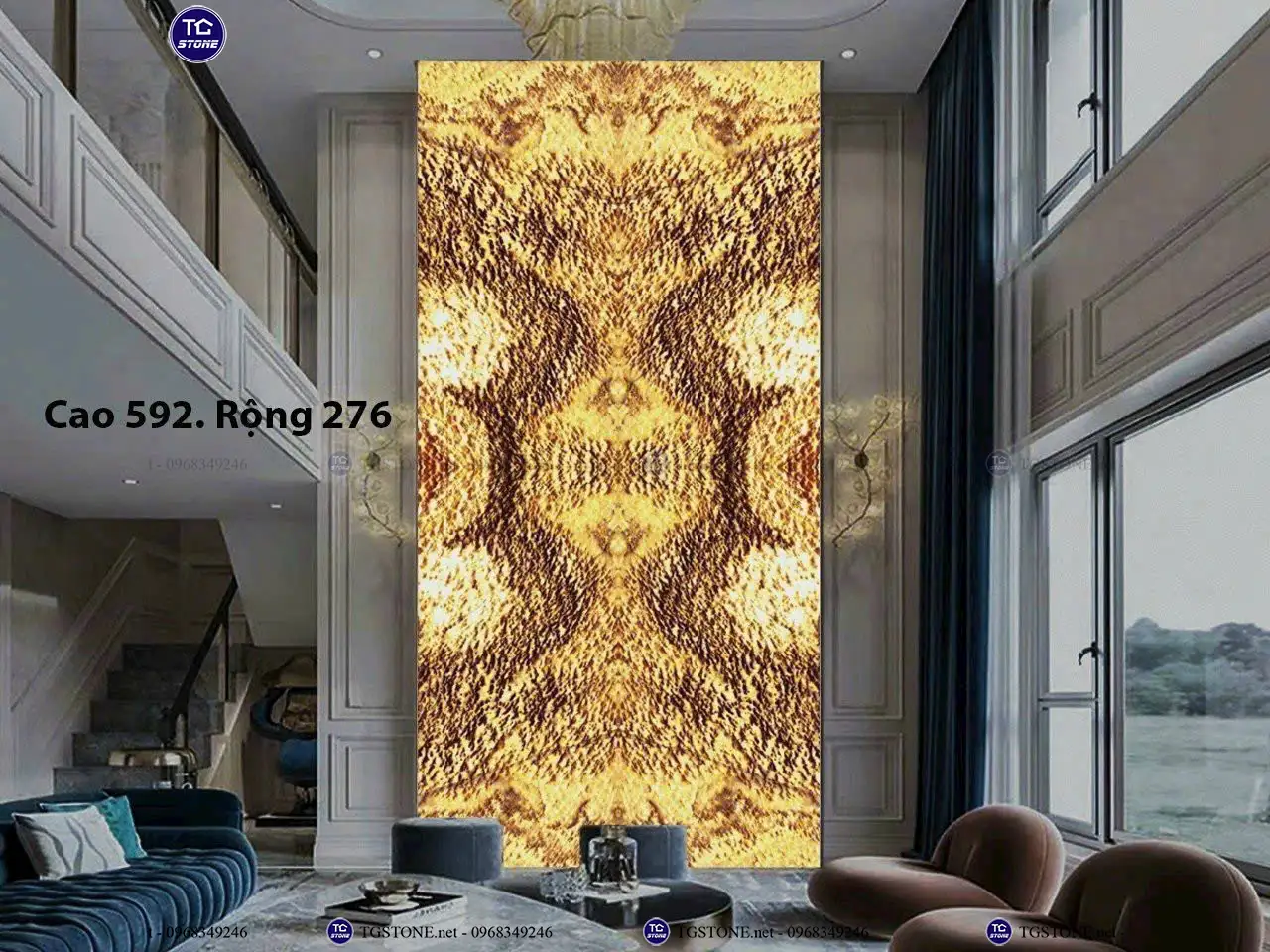 Đá Thông Tầng Xuyên Sáng Đối Xứng 82