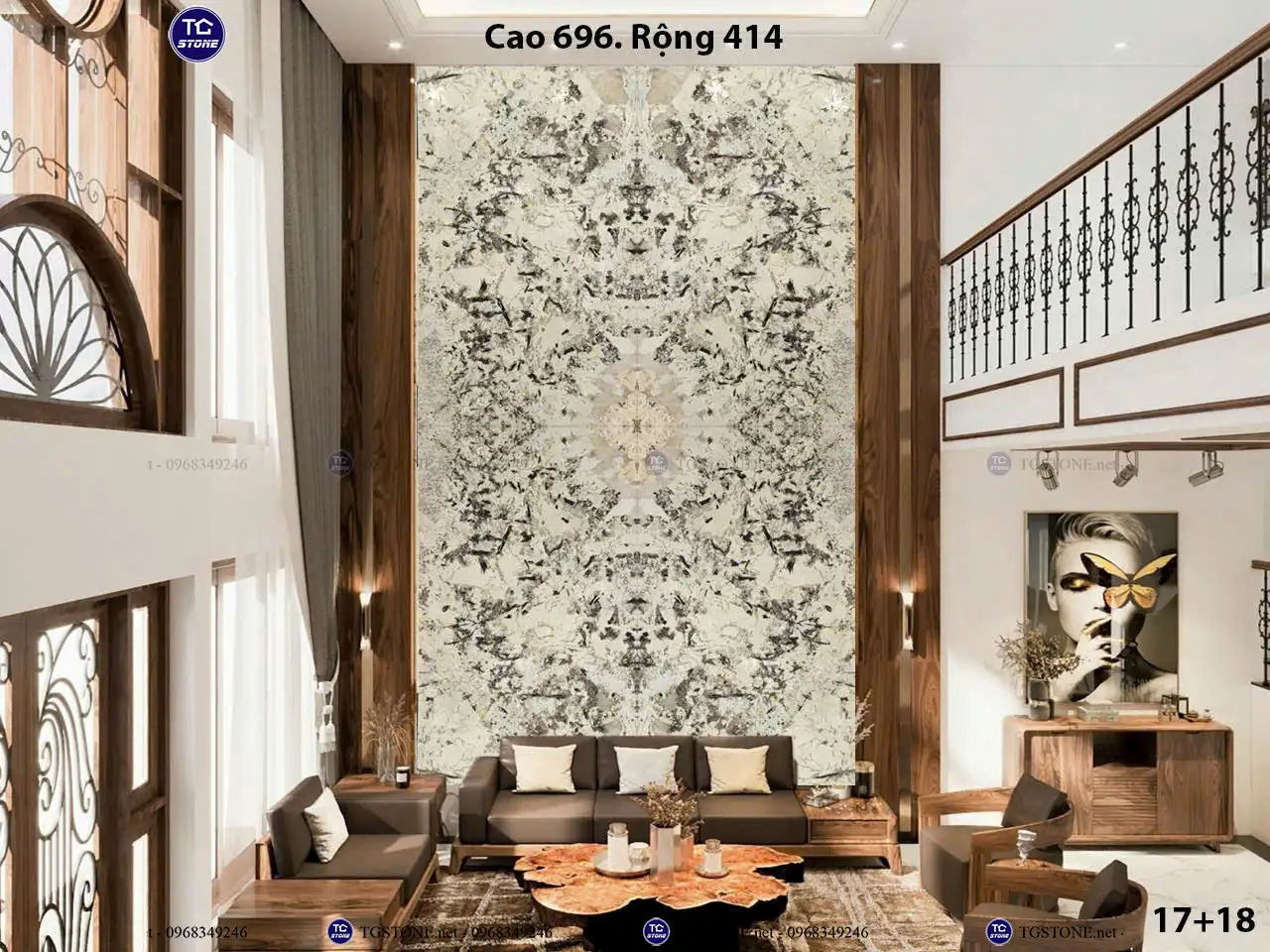 Đá Thông Tầng Xuyên Sáng Đối Xứng 91