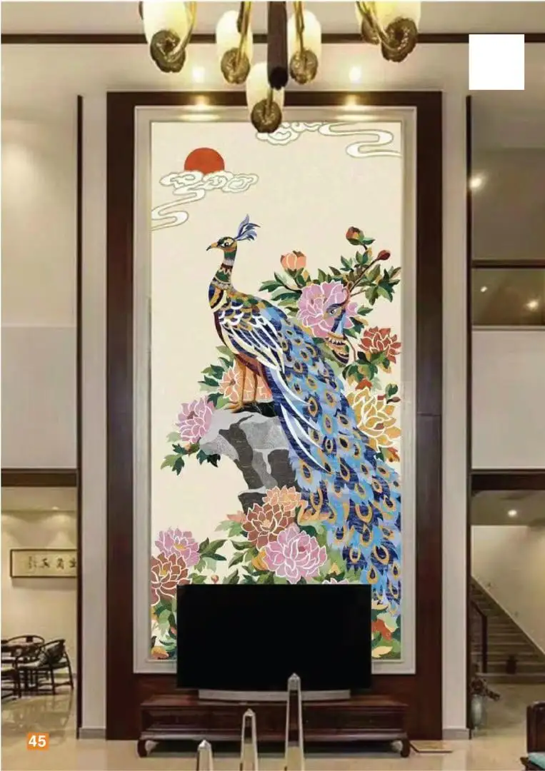 Tranh Đá Hoa Văn Cnc Ốp Tường 2
