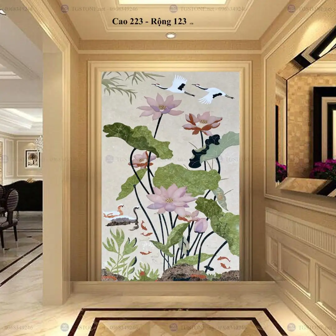 Tranh Đá Hoa Văn Cnc Ốp Tường 32