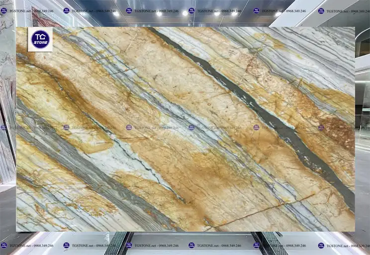 Đá Ốp Lát Tự Nhiên Thạch Anh Aquarella Quartzite