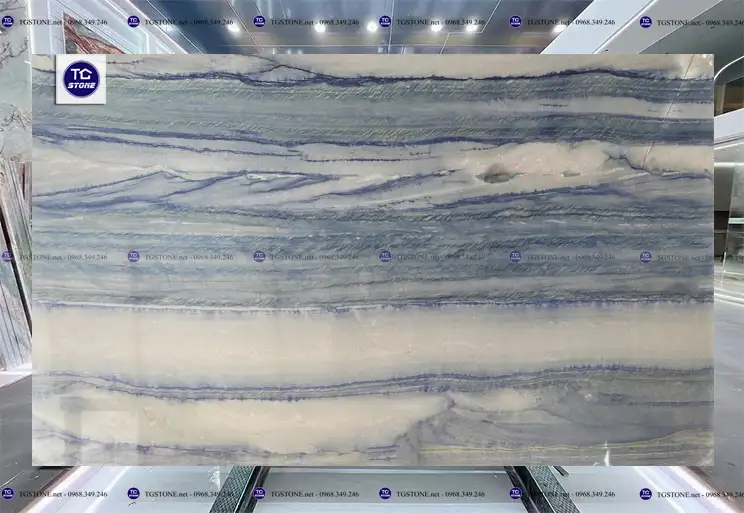 Đá Ốp Lát Tự Nhiên Thạch Anh Azul Macaubas