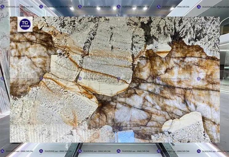 Đá Ốp Lát Tự Nhiên Thạch Anh Brazil Patagonia Quartzite